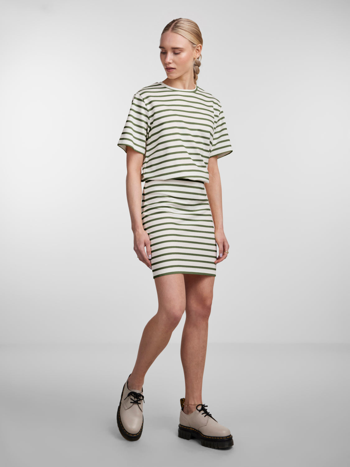 PCBIBBI Skirt - Grøn strib